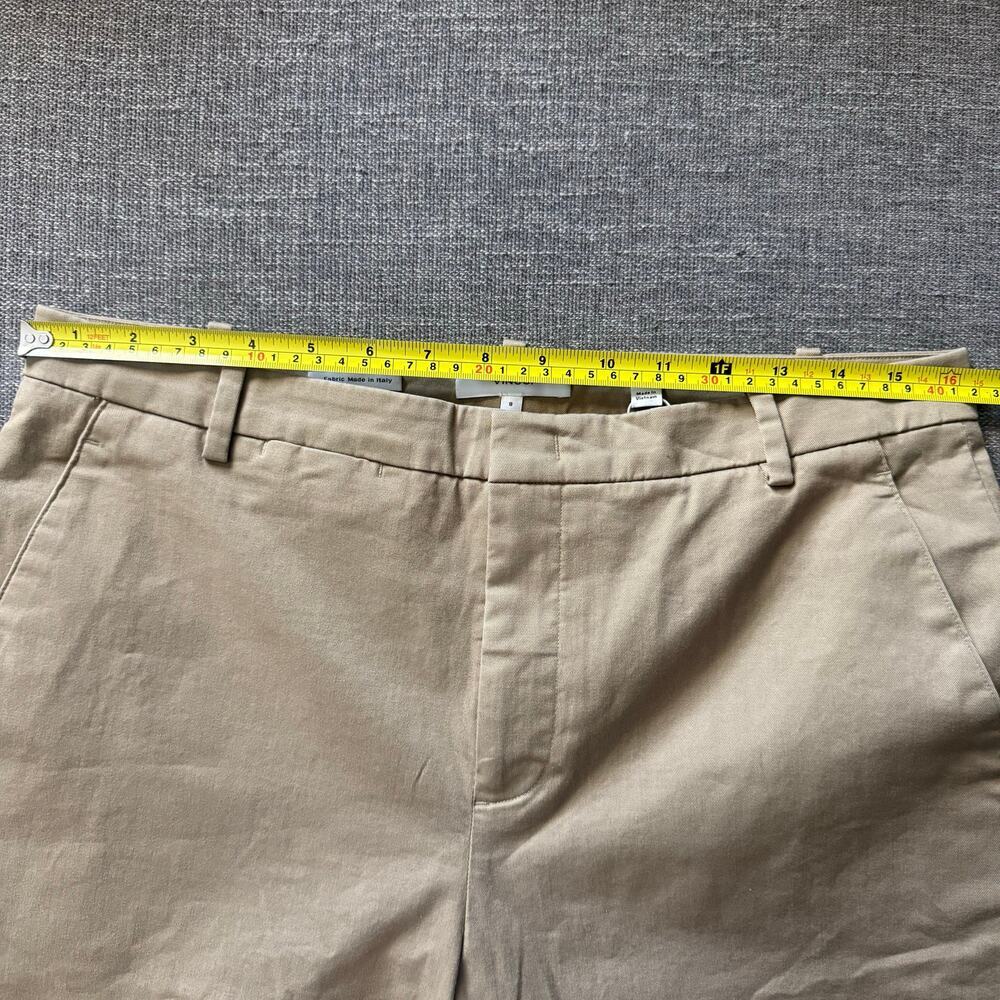 Vince Italian Stretch-Cotton Chino Short, Khaki, 8 - Picture 9 of 9